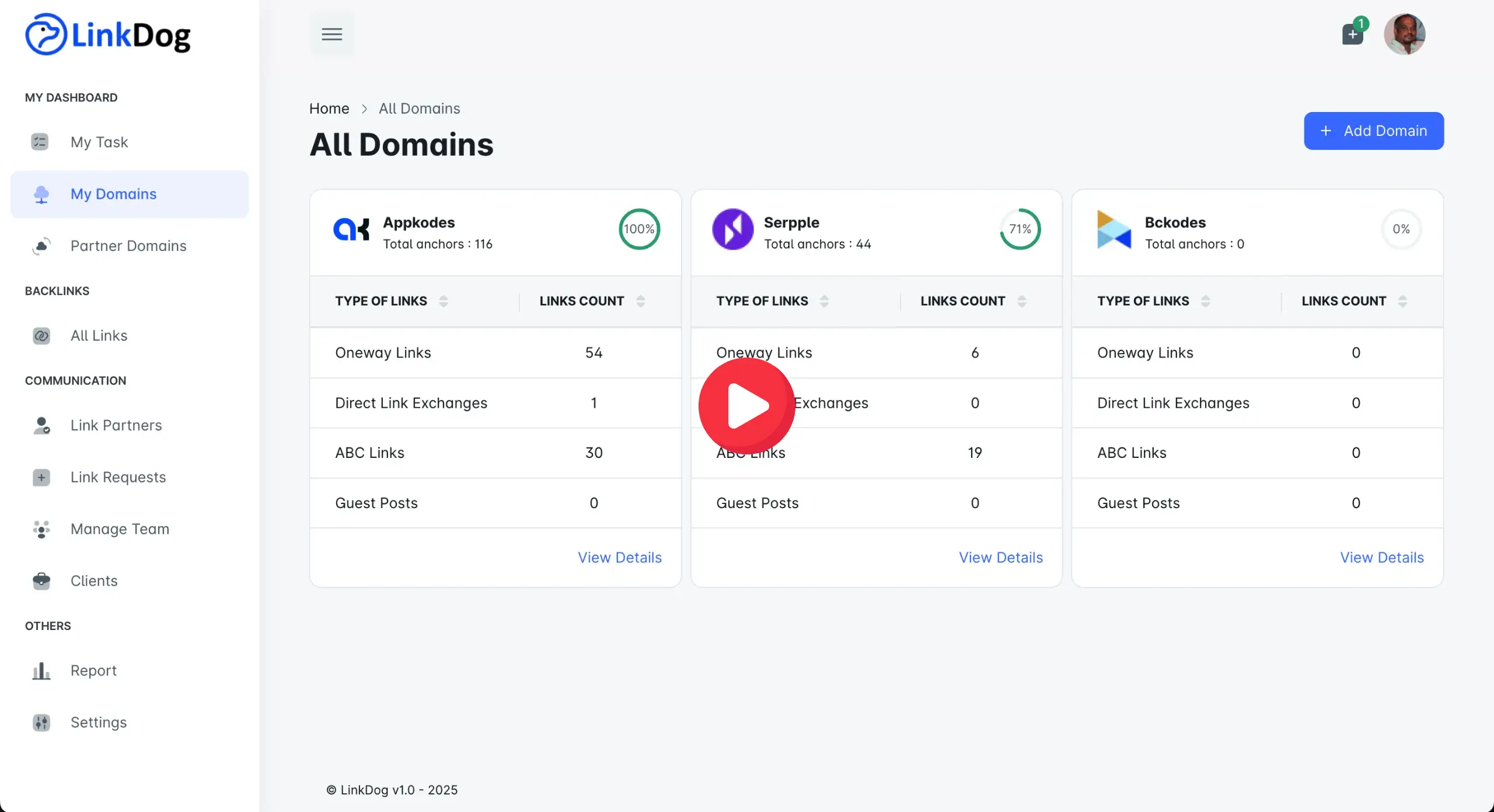 Backlink Management Software with Team Collaboration